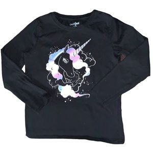 Little Girls Unicorn long sleeve shirt